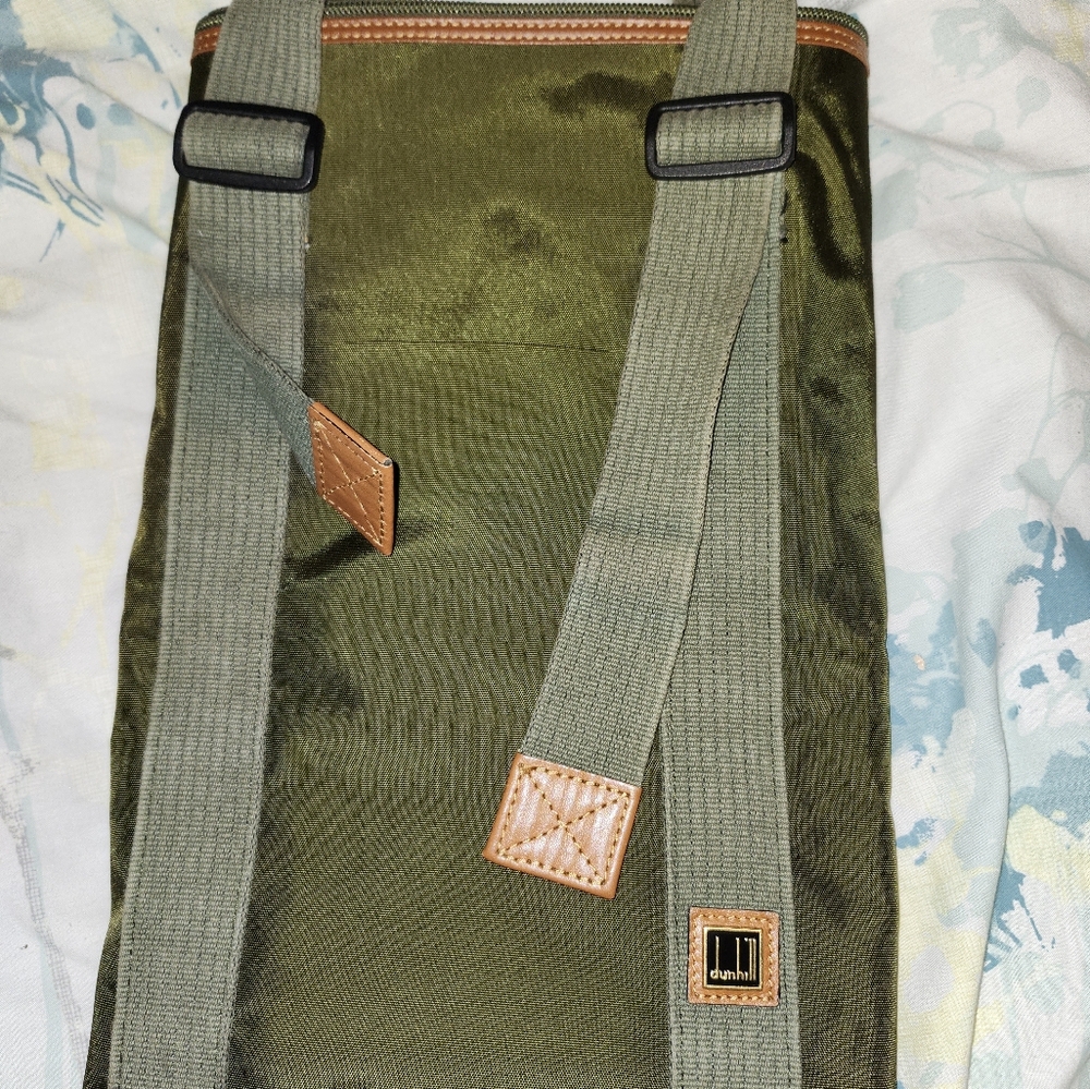 DUNHILL EUC Olive Green Travel Bag - Picture 6 of 6